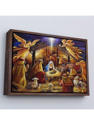 Miyrem canvas Serie  Hz Isanın Doğuşu Tablosu - Hırıstiyan HEDIYESI-7205