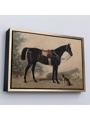 Miyrem canvas Serie  Emil Volkers'ın Ahırdaki At TABLOSU-7027