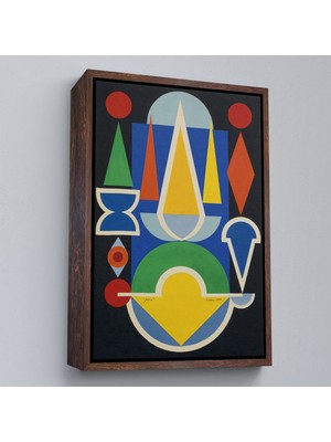 Miyrem canvas Serie  Auguste Herbin - Kompozisyon Çiçek Meyve TABLO-7335