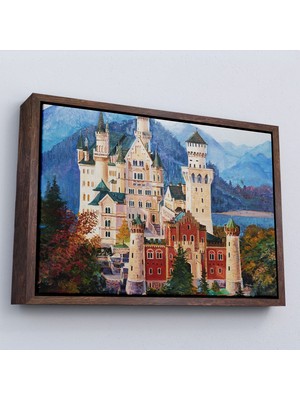 Miyrem canvas Serie  Almanya'nın Bavyera Kentindeki Ünlü Neuschwanstein Kalesi TABLO-7099