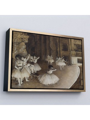 Miyrem canvas Serie  Edgar Degas - Sahnede Bale Prova TABLOSU-7053