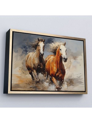 Miyrem canvas Serie  Koşan Atlar TABLOSU-7276