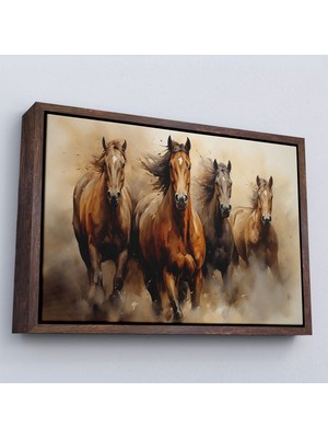 Miyrem canvas Serie  Koşan Atlar TABLOSU-7244