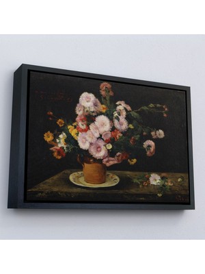 Miyrem canvas Serie  Aster Buketi, 1859, Gustave Courbet TABLO-7059