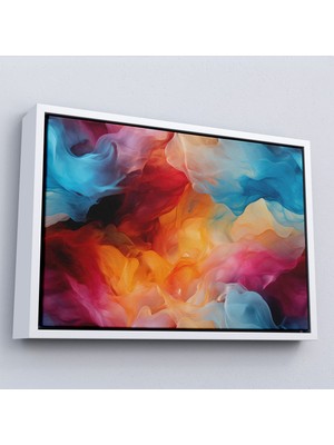 Miyrem^#canvas Serie  Renkli Suluboya Görünümlü Soyut TABLOSU-7277