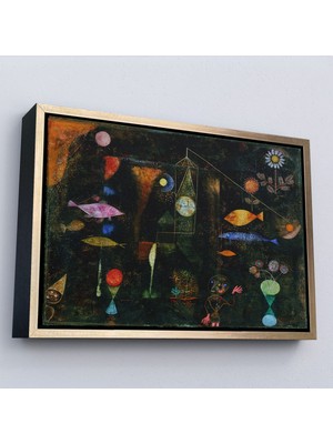 Miyrem canvas Serie  Paul Klee - Sihirli Balık Tablo - Fish MAGIC-7109
