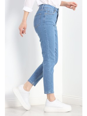 Lisinya Mom Boyfriend Jeans Açıkmavi1