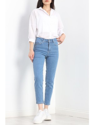 Lisinya Mom Boyfriend Jeans Açıkmavi1