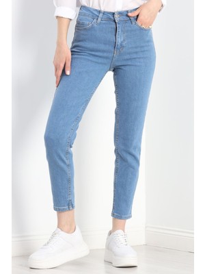 Lisinya Mom Boyfriend Jeans Açıkmavi1