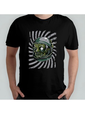 Pixxa Goblin Astronot Astronaut Uzay %100 Pamuklu Bisiklet Yaka T-Shirt Model 2