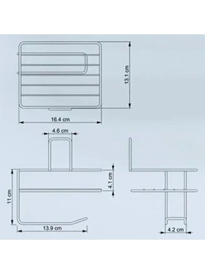 Easy Tedarik Kendiliğinden Yapışkanlı Tuvalet Kağıdı Tutacağı ve Yedek Raf - Siyah Modern Metal Tasarım