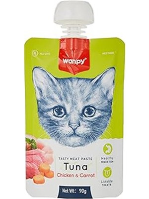 Byrshtm Wanpy Taze Ton Balıklı&tavuklu Kedi Et Ezmesi 90 gr Byrnew
