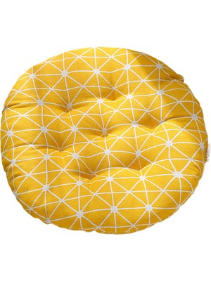 Tzmalloy Tzmalloythickened Cushion Chair Bench Round Tatami Mat Student Cute Teacher Mat Butt Cotton Linen Floor Mat (Yurt Dışından)