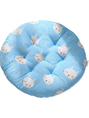 Tzmalloy Tzmalloythickened Cushion Chair Bench Round Tatami Mat Student Cute Teacher Mat Butt Cotton Linen Floor Mat (Yurt Dışından)