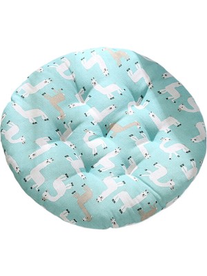 Tzmalloy Tzmalloythickened Cushion Chair Bench Round Tatami Mat Student Cute Teacher Mat Butt Cotton Linen Floor Mat (Yurt Dışından)