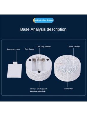 Aeethericly Çocuklar Için 3D LED Lamba Gece Lambası 16 Renk Değiştiren Gece Lambası Yatak Odası Dekoru Çocuklar Için Doğum Günü Noel Hediyeleri (Yurt Dışından)