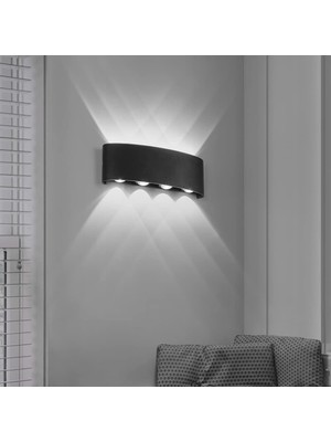 Aeethericly Dış Duvar Işıkları Iç Mekan Duvar Lambası 8 W LED Duvar Lambası Modern Yukarı Aşağı Duvar Lambası Yatak Odası Koridor B Için Alüminyumdan Yapılmış (Yurt Dışından)