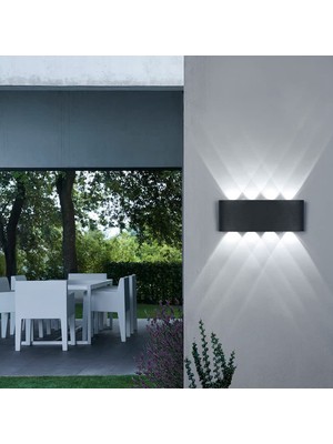 Aeethericly Dış Duvar Işıkları Iç Mekan Duvar Lambası 8 W LED Duvar Lambası Modern Yukarı Aşağı Duvar Lambası Yatak Odası Koridor B Için Alüminyumdan Yapılmış (Yurt Dışından)