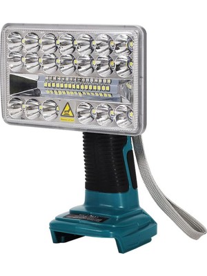 Aeethericly Makita 18V Lityum Pil Için 2000LM LED Çalışma Işığı, Kamp, Acil Durum Için Projektör, Şarj Edilebilir LED El Feneri (Yurt Dışından)