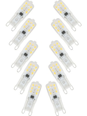 10 x G9 5W LED Kısılabilir Kapsül Ampul Işık Lambalarını Değiştirin AC220-240V, Sıcak Beyaz (Yurt Dışından)