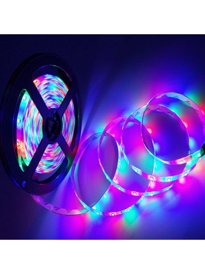 Aeethericly 15M LED Şerit Işıklar 3528 Rgb Çok Renk Değiştiren Esnek Işıklar 24 Anahtar Uzaktan Yatak Odası Için Tv Arkaplan Işığı Abd Plug (Yurt Dışından)