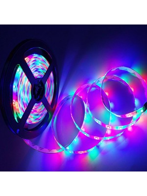 Yatak Odası Için LED Şerit Işıklar 3528 Rgb Esnek Işıklar 20M Çok Renkli LED Işık, Noel Abd Tak Için 24 Anahtar Uzaktan Kumandalı (Yurt Dışından)