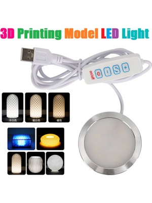 Aeethericly 3D Baskı Modeli LED Işık LED Spot 5V Ultra Ince Gece Lambası USB Ayarlanabilir LED Işık Garaj Seti Lambası Için (Yurt Dışından)