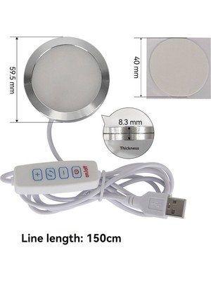 Aeethericly 3D Baskı Modeli LED Işık LED Spot 5V Ultra Ince Gece Lambası USB Ayarlanabilir LED Işık Garaj Seti Lambası Için (Yurt Dışından)