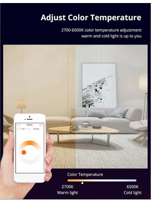 Wıfı Matter Akıllı Ampul 9W Rgb E27 LED Lamba App Kontrolü Dıy Akıllı Ev Ampulü Homekit Google Home Alexa Için Ses Kontrolü (Yurt Dışından)