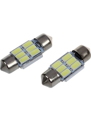 2 x 31 mm 6 5630 Smd LED Festoon Iç Aydınlatma 3W 195LM 6500K (Yurt Dışından)