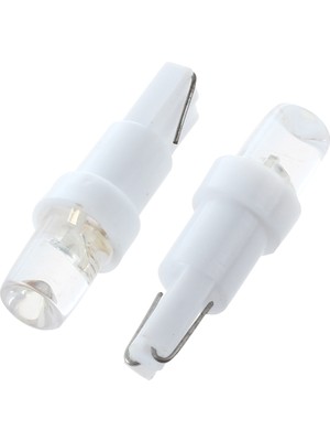 10X T5 W1.2W W3W 1 Smd Gösterge Paneli LED Araba Iç Aydınlatmaları 12V Beyaz (Yurt Dışından)