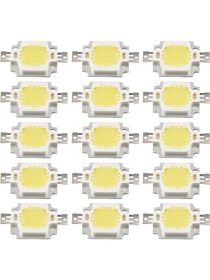 Aeethericly 20PCS 10W LED Saf Beyaz Yüksek Güç 1100LM LED Lamba Smd Çip Ampul Dc 9-12V (Yurt Dışından)