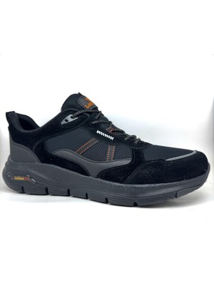 Lepons Büyük Numara 47-50 Siyah Nefes Alan Comfort Sneaker
