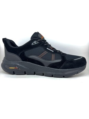 Lepons Büyük Numara 47-50 Siyah Nefes Alan Comfort Sneaker