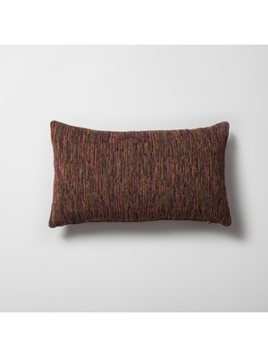 Fineroom Living Bamboo - Degrade Çok Renkli Kırlent 30  x  50 - Kırmızı (Ic Yastık Dahil)