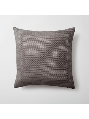 Fineroom Living Arte - Geometrik Desenli 50  x  50 Kırlent - Antrasit (Ic Yastık Dahil)