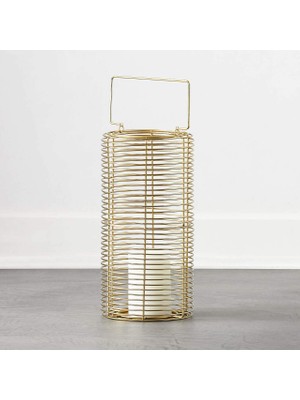 Lux Brass Hurricane Küçük Mumluk, Açık Hava Kullanımı Için, Pirinç Kaplama