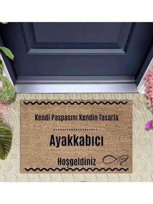 Kapı Önü Paspası Dekoratif Dijital Baskı Ayakkabıcı P-2521