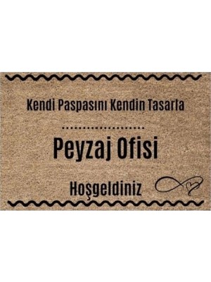 Kapı Önü Paspası Dekoratif Dijital Baskı Peyzaj Ofisi P-2533