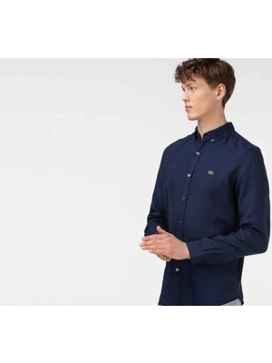 Lacoste  Lacivert  Slim Fit  Erkek Gömlek