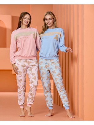 Aqua Sevimli Baskı Detay Pijama Takım Cossybyaqua 25025