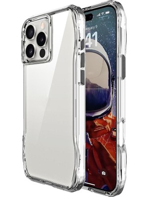 ZORE Apple iPhone 16 Pro Kılıf Airbagli Şeffaf Zore Incek Kapak-Şeffaf