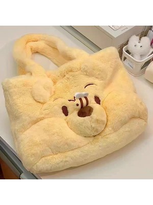 Default Brand Butter Bear Plush Bag (Yurt Dışından)