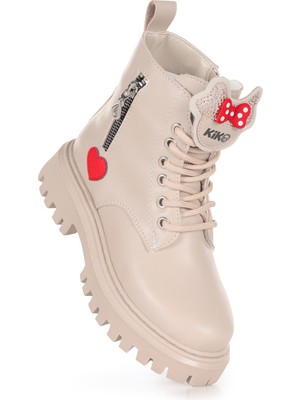 Kiko Kids Bella Günlük Fermuarlı Kız Çocuk Bot Ayakkabı
