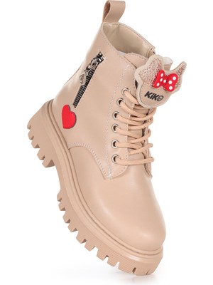 Kiko Kids Bella Günlük Fermuarlı Kız Çocuk Bot Ayakkabı