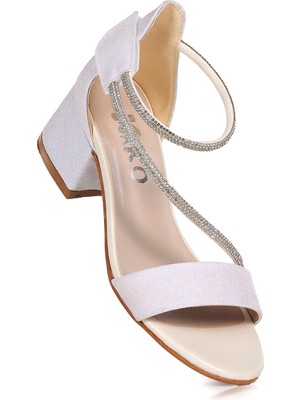 Kiko Kids Pisar Günlük Kız Çocuk 4 Cm Topuklu Sandalet Abiye Ayakkabı