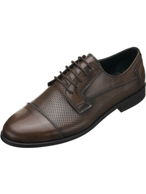 Costo Shoes NV1088-8  Kahve Açma Deri Büyük Numara Erkek Ayakkabı Rahat Geniş Kalıp