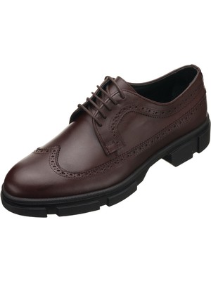 Costo Shoes CK713 Kahve Dana Derisi Kauçuk Taban Erkek Büyük Numara Ayakkabı