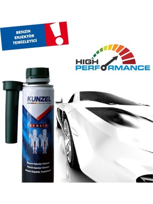 Kunzel Benzin Enjektör Temizleyici Yakıt Katkısı 300 ml EURO-6 Uyumlu Düşük Kül Formüllü Emisyon Azaltıcı