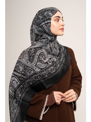 Hint Ipeği Etnik Desen Şal & Fular